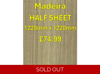 15mm Lightweight Furniture Ply - Madeira - Half Sheet